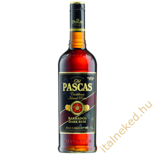 Old Pascas Dark Barbados Rum (37,5%) 0,7 l 