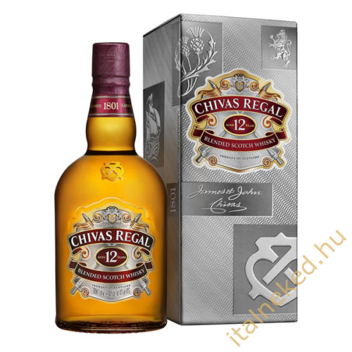 Chivas Regal 12 Year Old Whisky (40%) 1 l papír díszdobozban