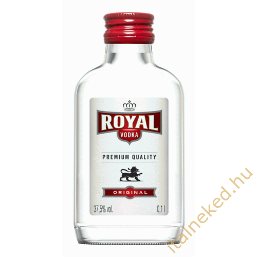 Royal vodka lapos üveg (37,5%) 0,1 