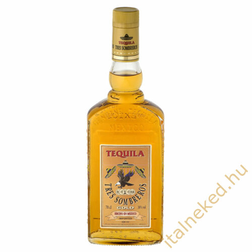 Tres Sombreros Gold Tequila 0,7l (38%)