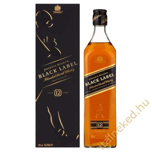 Johnnie Walker Black Label Whisky (papír díszdobozban) (40%) 0,7 l