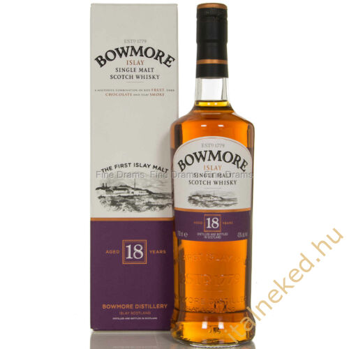 Bowmore 18 Year Old Whisky (40%) 0,7 l
