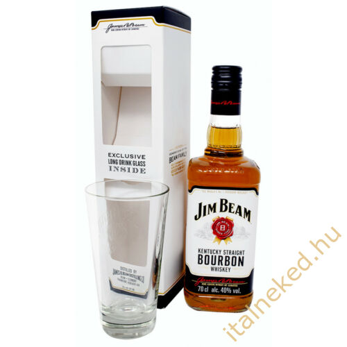 Jim Beam Whiskey + 1 pohár (40%) 0,7 l